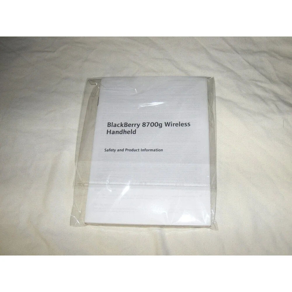 BlackBerry 8700G Wireless Handheld Owners Manual & CD NEW